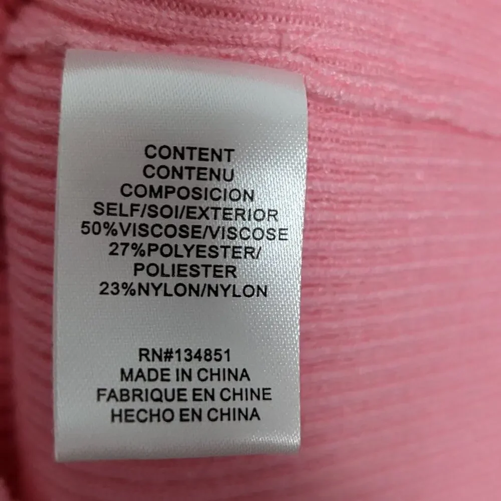 Charles Henry Pink Rib Twist Front Body-Con Minidress Sleeveless V-Neck NWT M - Picture 8 of 9